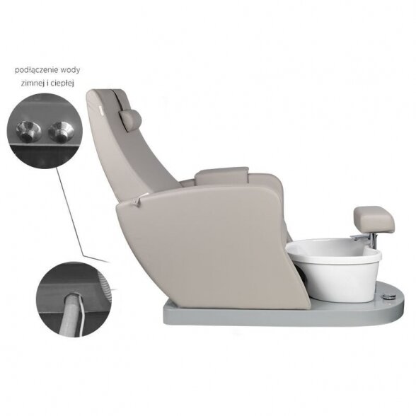 Spa pedicure chair, gray 4