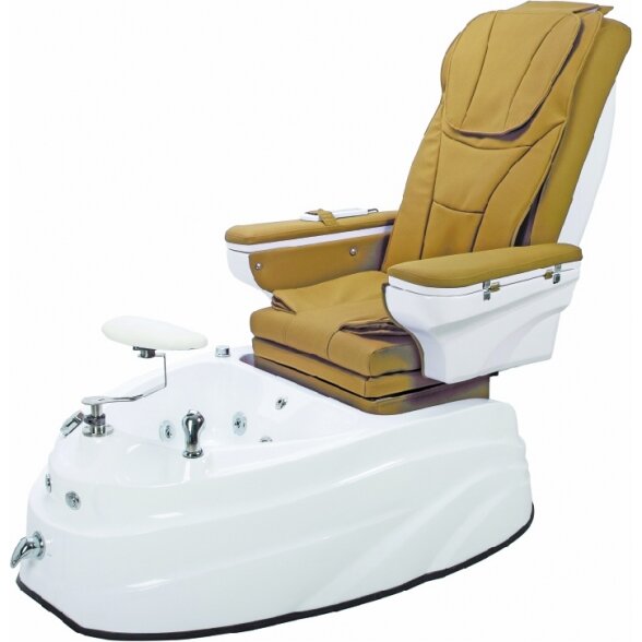 SPA pedicure chair with massage function, brown/black 1