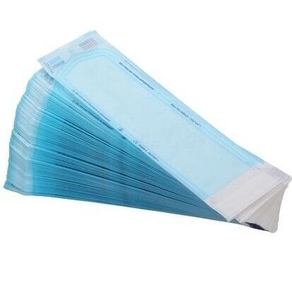 Sterilization envelopes (long) 90 mm x 550 mm with water vapor and EO indicators, 200 pcs.