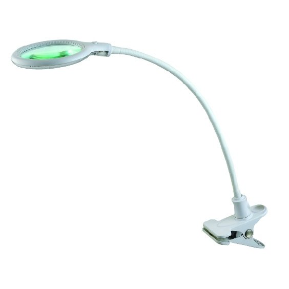 LED table lamp with magnifying glass 2