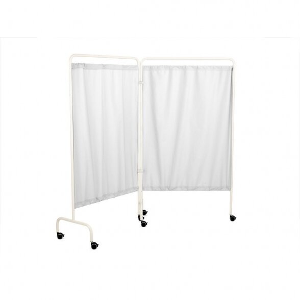 Standard modular wall, White frame, white curtain 1