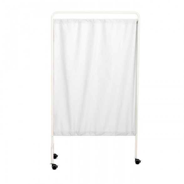 Standard modular wall, White frame, white curtain