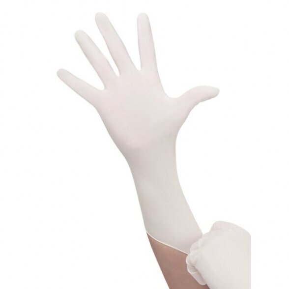 Sterile latex gloves without powder, white sp., 7.5. 1 pair