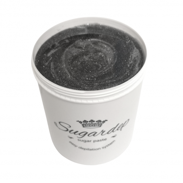 SUGARDEP Sugar paste with activated carbon and silver dust Hard, 1300g