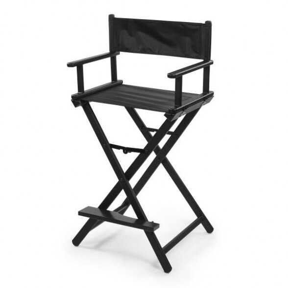 Folding make-up chair SIBEL NATHALIE, black