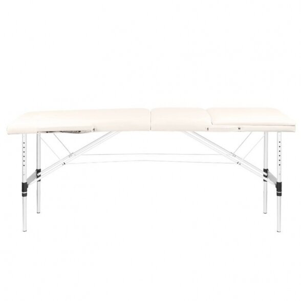 Folding 3-part massage table KOMFORT 3, cream 1