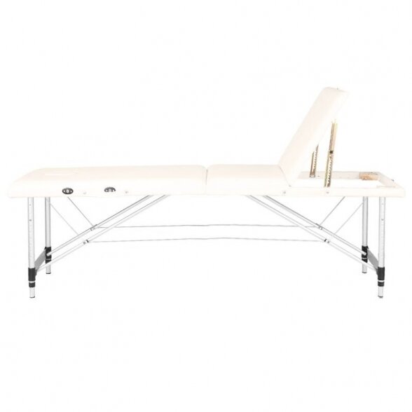 Folding 3-part massage table KOMFORT 3, cream 2