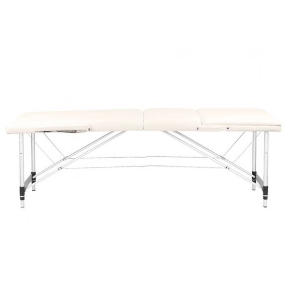 Folding 3-part massage table KOMFORT 3, cream 3