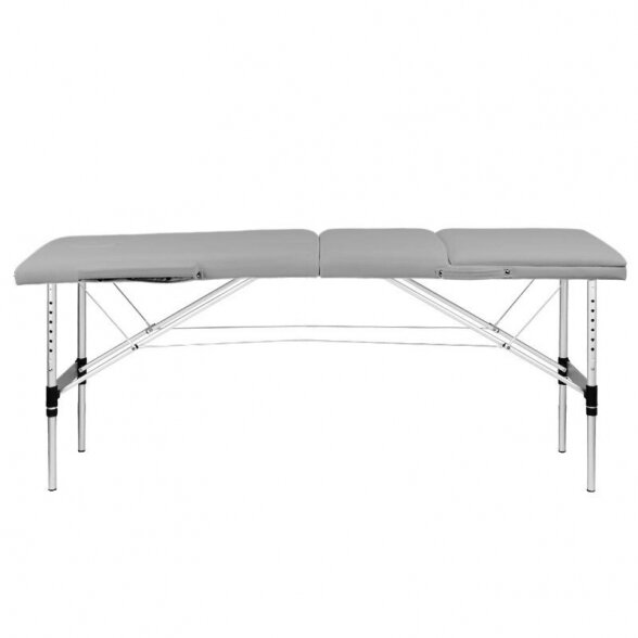 Folding 3-part massage table KOMFORT 3, gray color 4