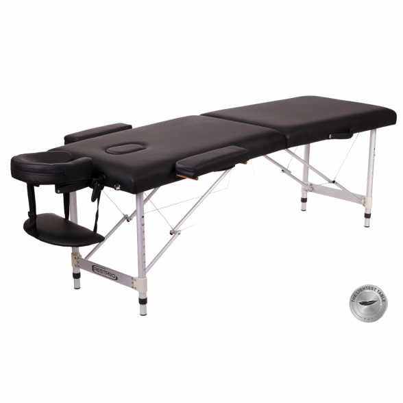 RESTPRO® ALU 2 (L) Black folding massage table