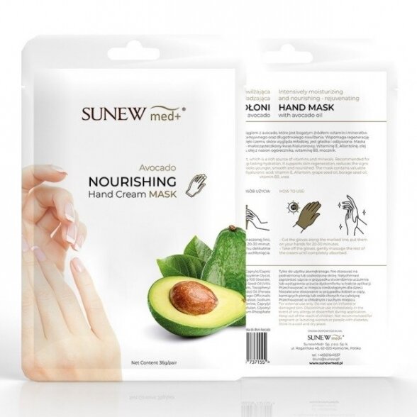 SUNEWmed+ gloves/mask AVOCADO OIL 1 pc. 1