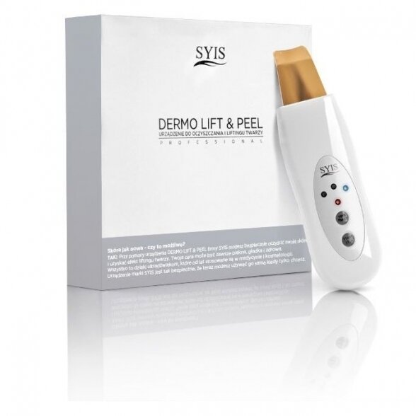 SYIS DERMO LIFT &amp; PEEL skin exfoliation with a gold ultrasonic spatula