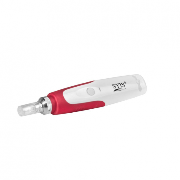 SYIS - MICRONEEDLE PEN 03 RED-WHITE + 2 pcs. cartridges (disposable needles)