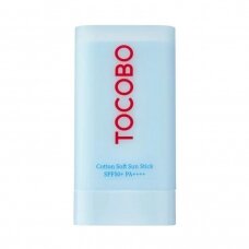 TOCOBO Cotton Soft Sun Stick SPF50+ apsauginis veido pieštukas-kremas nuo saulės, 19g