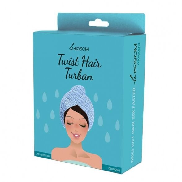 Turbanas plaukams Be Osom Twist Hair Blue