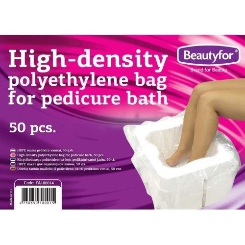 Strong disposable bags for pedicure baths, 50 pcs.