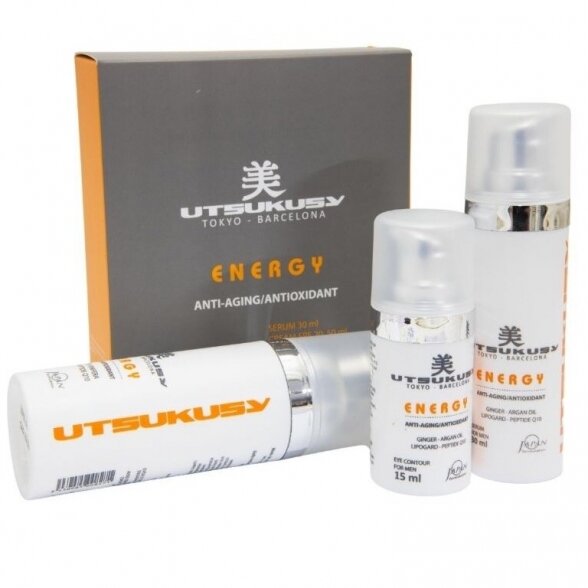 Utsukusy daily care facial skin set for men ENERGY