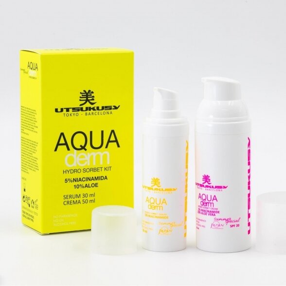 UTSUKUSY kasdienis odos priežiūros rinkinys Aqua Derm Hydro Sorbet 1