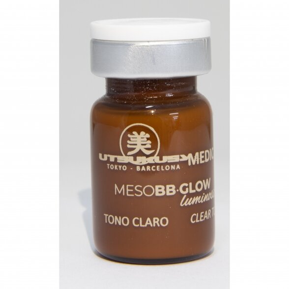 Utsukusy MEZO procedūra BB GLOW CLEAR SHADE (šviesus atspalvis): tonas+švytėjimas 6 x 5 ml 2