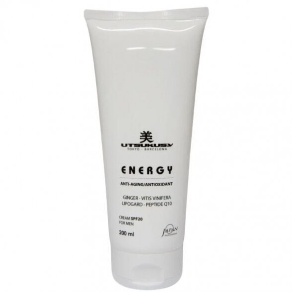 Utsukusy  veido odos kremas vyrams ENERGY su SPF20, 200ml