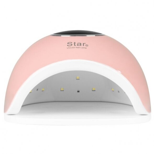 UV LED nail lamp STAR 5, 48W, pink color 4