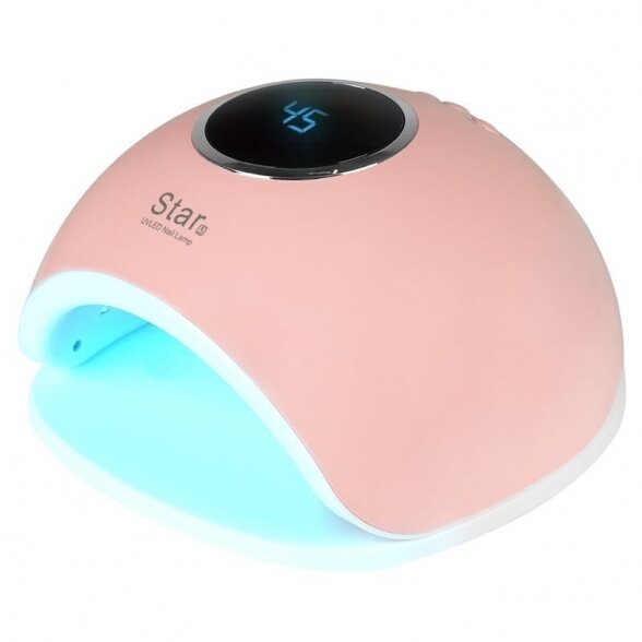 UV LED nail lamp STAR 5, 48W, pink color