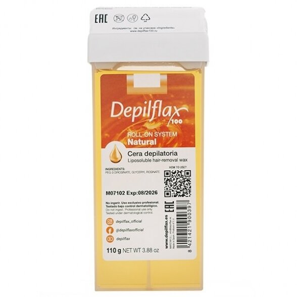 Wax in a cartridge Depilflax Natural, 110g 1