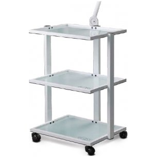 Trolley Beautyfor &#39;&#39;1040&quot; with 3 glass shelves, white 1