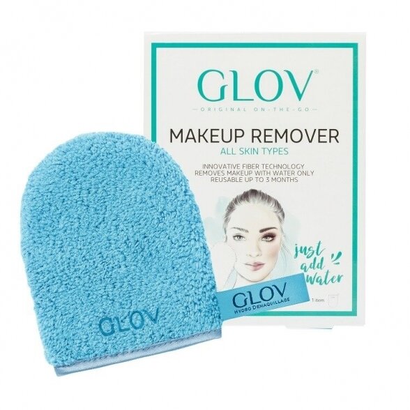 Face and makeup cleaning glove GLOV Make up remover Blue