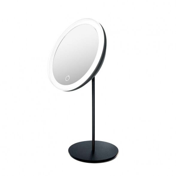 Mirror on the leg with LED lighting Be Osom, black color