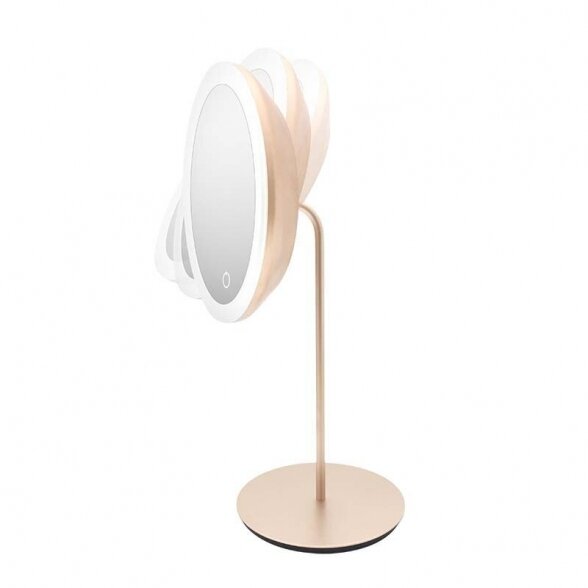 Mirror on the leg with LED lighting Be Osom, champagne color 3