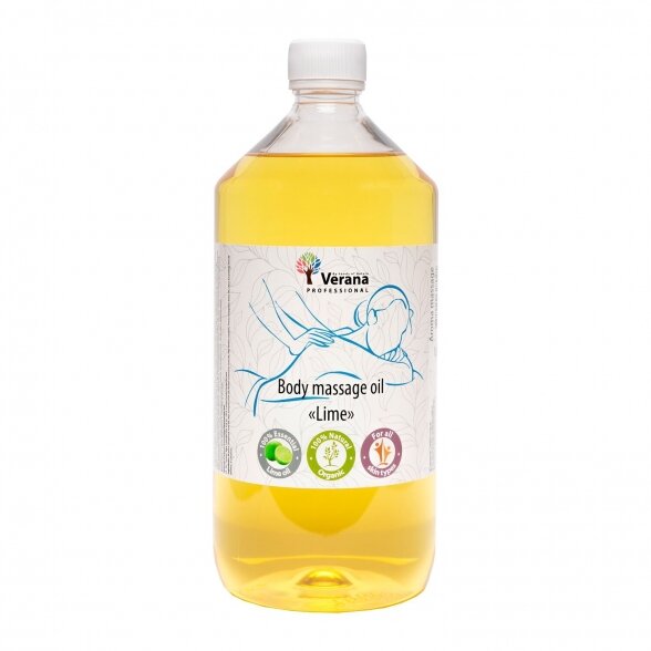 Verana body massage oil Green Lemon, 1000ml