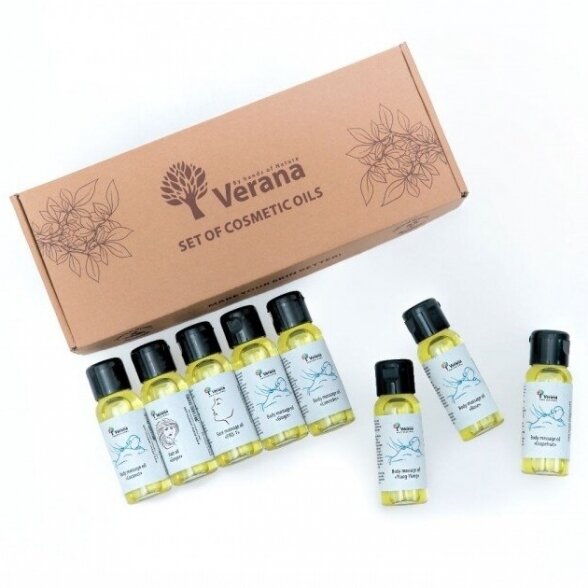 Verana massage oil set 8 x 30ml 2