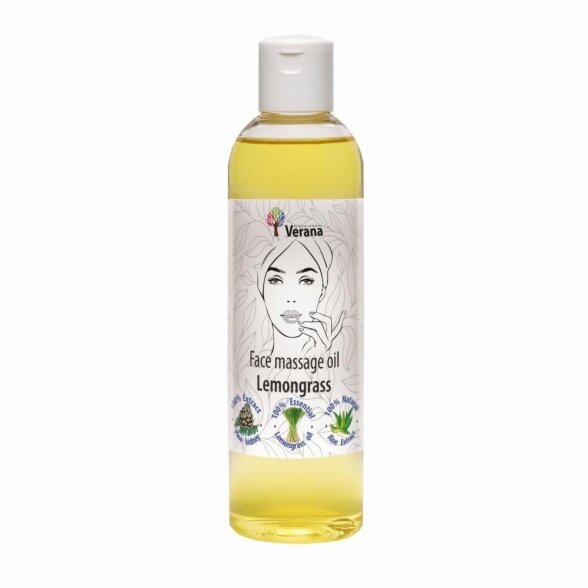 Verana FACE massage oil LEMONGRASS, 250ml