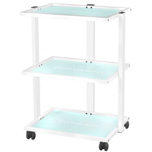 Trolley with three shelves 1040 GIOVANNI, white