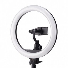 Лампа для макияжа LED RING, 60 Вт (RGB) с черной батарейкой