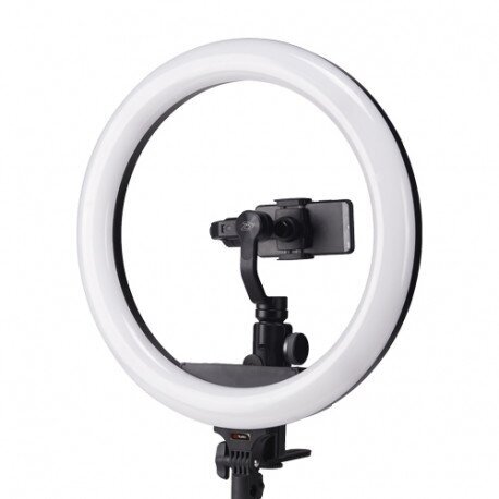 Makeup lamp LED RING, 60w (RGB) with black battery