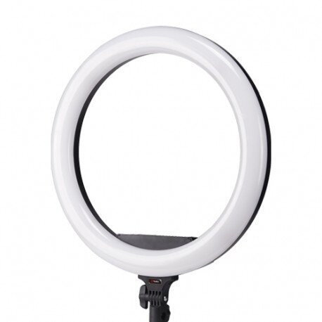 Vizažo lempa LED RING, 60w (RGB )su baterija juoda 2