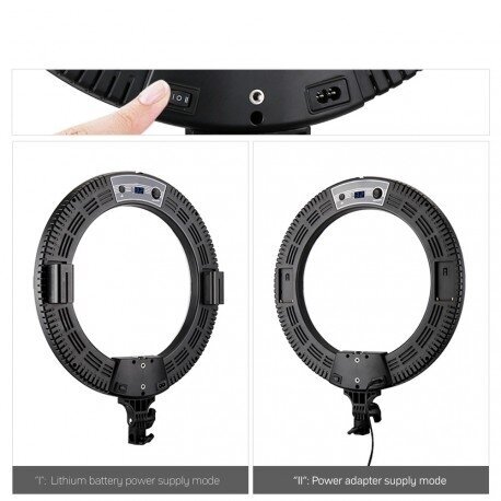 Makeup lamp LED RING R60B, 60w with battery and remote control 2