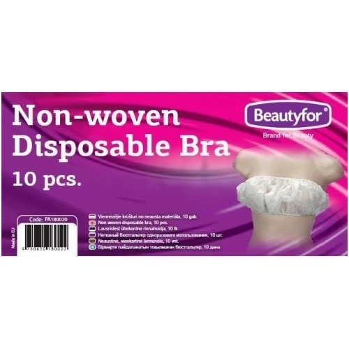 Disposable bra made of non-woven material, 10 pcs.