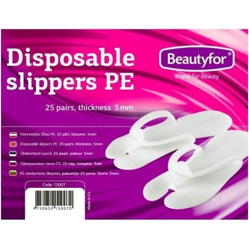 Disposable slippers, 25 pairs