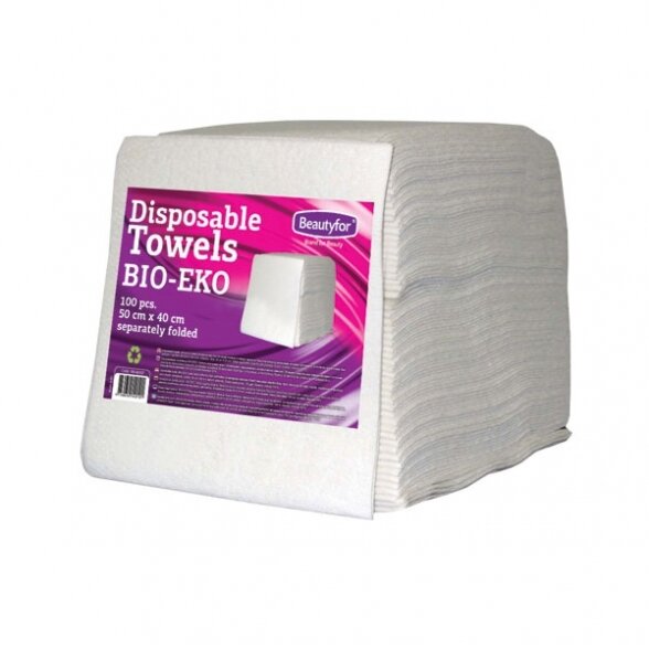 Disposable towels BIO-EKO, 50 x 40 cm, 100 pcs.