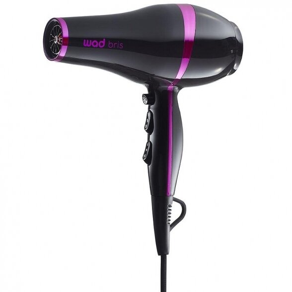 WAD hair dryer BRIS BLACK ROSE, 1800-2100W