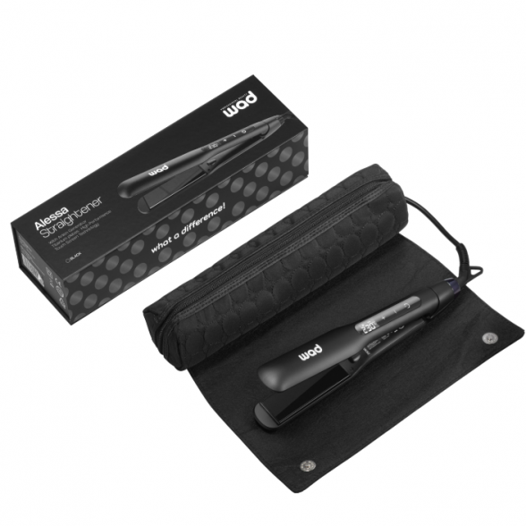 WAD hair straightener ALESSA, 80-230ºC, Black titanium plate 2