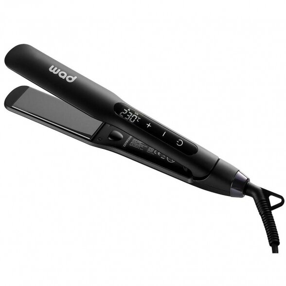 WAD hair straightener ALESSA, 80-230ºC, Black titanium plate