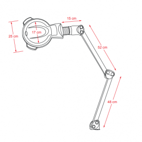 Weelko 5 diopter LED lamp ZOOM, built-in (Spain)