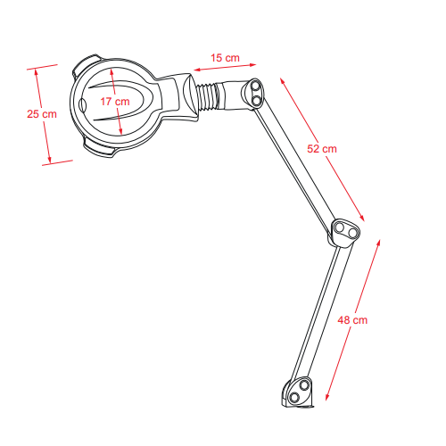 Weelko 5 diopter LED lamp ZOOM, built-in (Spain) 1