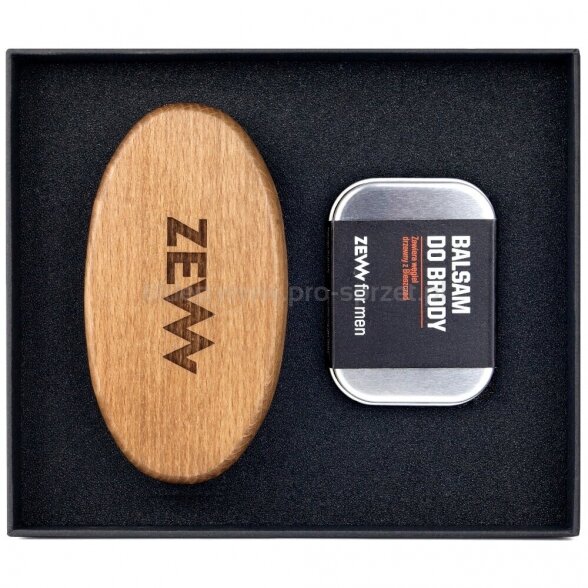 ZEW FOR MEN Stylish Beard beard care set (balm, brush) 1